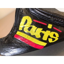 Balenciaga Graffiti Sheepskin Beltpack Black