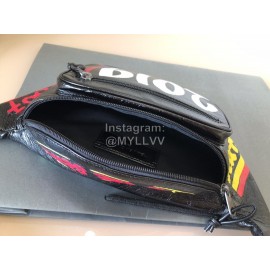 Balenciaga Graffiti Sheepskin Beltpack Black