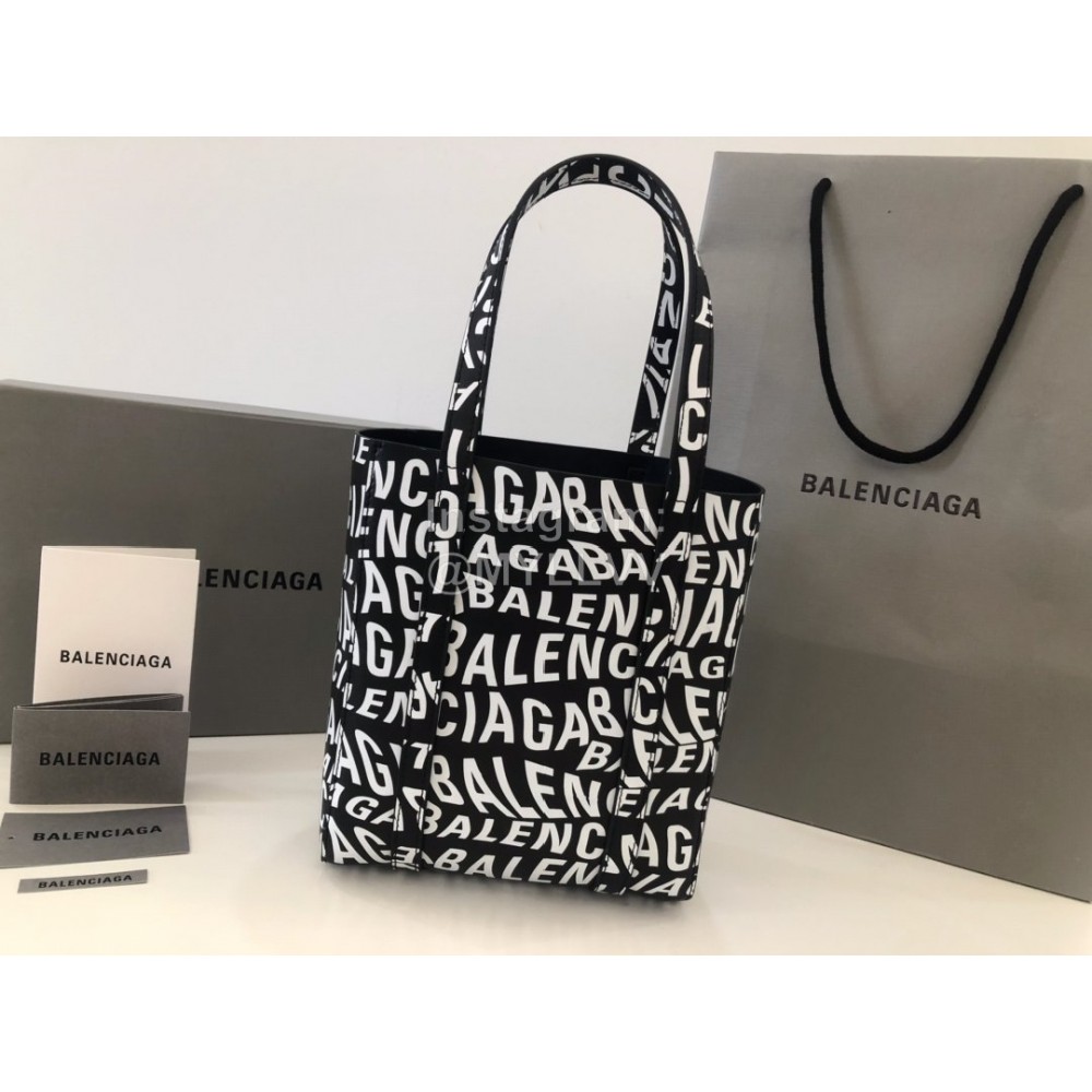 Balenciaga Small Graffiti Shopping Handbag