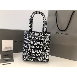 Balenciaga Small Graffiti Shopping Handbag