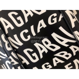 Balenciaga Small Graffiti Shopping Handbag