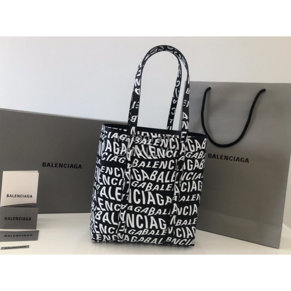 Balenciaga Large Graffiti Shopping Handbag