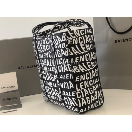 Balenciaga Large Graffiti Shopping Handbag
