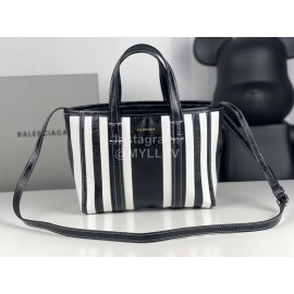 Balenciaga Striped Leather Messenger Bag Handbag