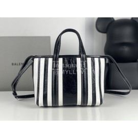 Balenciaga Striped Leather Messenger Bag Handbag