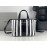 Balenciaga Striped Leather Messenger Bag Handbag