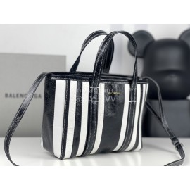 Balenciaga Striped Leather Messenger Bag Handbag
