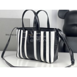 Balenciaga Striped Leather Messenger Bag Handbag