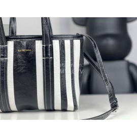 Balenciaga Striped Leather Messenger Bag Handbag