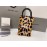Balenciaga Fashion Leopard Graffiti Cowhide Shopping Handbag