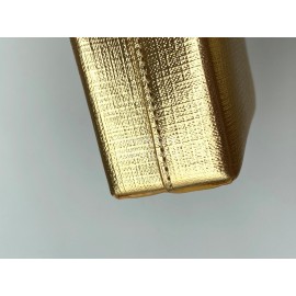 Balenciaga Fashion Cowhide Shopping Handbag Gold