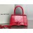 Balenciaga Medium Crocodile Cowhide Crossbody Flap Handbag Red