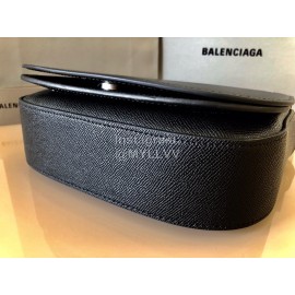 Balenciaga Black Cowhide Crossbody Flap Bag