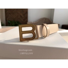 Balenciaga Hourglass Leather Vintage Copper Buckle 30mm Belts Khaki
