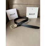 Bally Astori Black Calf Leather Pin Buckle 34mm Belt 