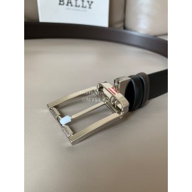 Bally Astori Black Calf Leather Pin Buckle 34mm Belt 