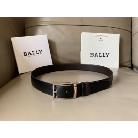 Bally Astori Black Calf Leather Pin Buckle 34mm Belt 