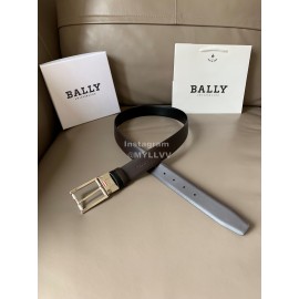 Bally Astori Black Calf Leather Pin Buckle 34mm Belt 