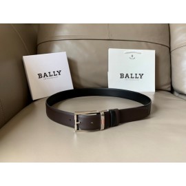 Bally Astori Black Calf Leather Pin Buckle 34mm Belt 