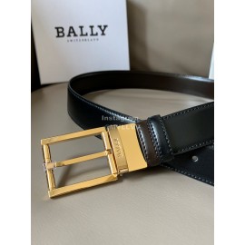 Bally Astori Calf Leather Gold Pin Buckle 34mm Belt 
