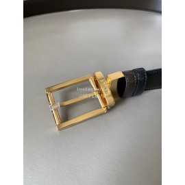 Bally Astori Calf Leather Gold Pin Buckle 34mm Belt 