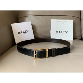 Bally Astori Calf Leather Gold Pin Buckle 34mm Belt 