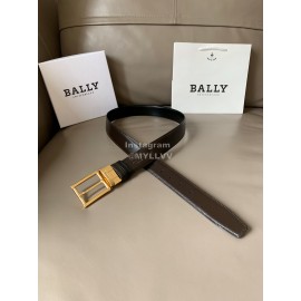 Bally Astori Calf Leather Gold Pin Buckle 34mm Belt 