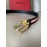 Bally Calf Leather Stripe Gold Pin Buckle 34mm Red Belt