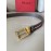 Bally Calf Leather Stripe Gold Pin Buckle 34mm Leisure Belt