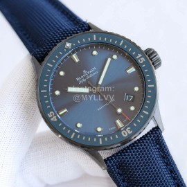 Blancpain 43.6mm Diameter Dial Luminous Watch Navy