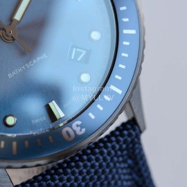 Blancpain 43.6mm Diameter Dial Luminous Watch Navy