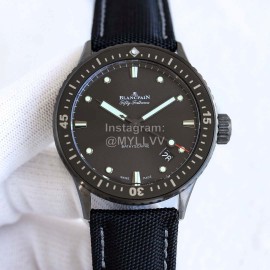 Blancpain 43.6mm Diameter Dial Luminous Watch Dark Gray