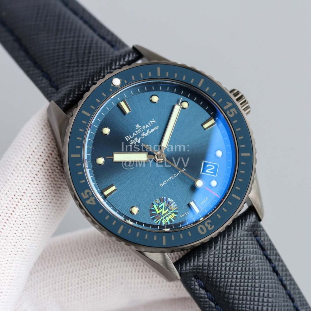 Blancpain Bathyscaphe Waterproof Watch Blue
