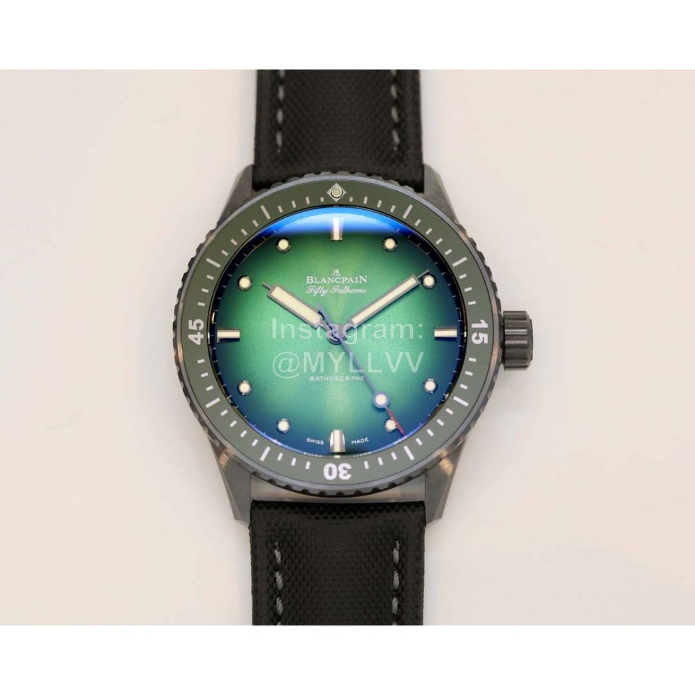 Blancpain Ceramic Case 43mm Diameter Dial Watch