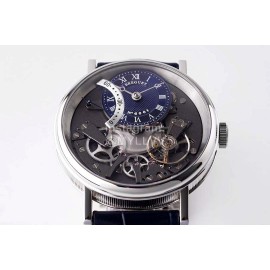Breguet Tradition Series Cowhide Strap Watch Blue
