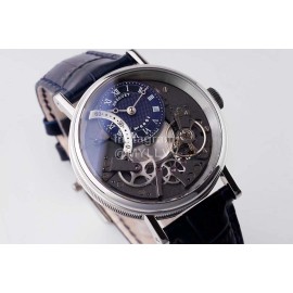 Breguet Tradition Series Cowhide Strap Watch Blue