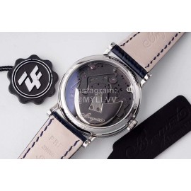 Breguet Tradition Series Cowhide Strap Watch Blue