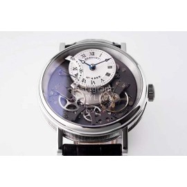 Breguet Tradition Series Cowhide Strap Watch Gray