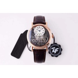 Breguet Tradition Series Cowhide Strap Watch Rose Gold