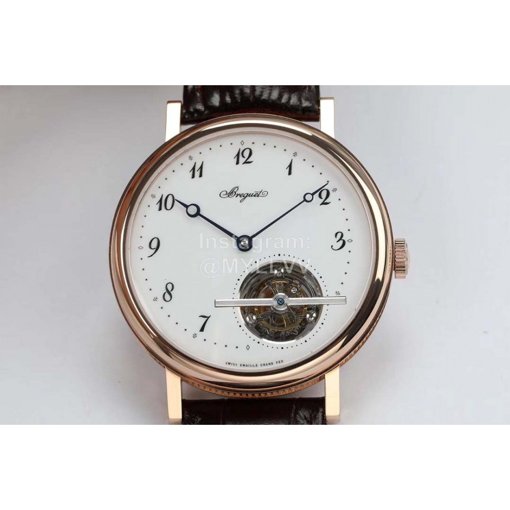 Breguet R8 Factory 316l Refined Steel Watch Rose Gold