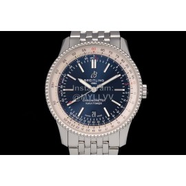 Breitling 316l Refined Steel 41mm Dial Watch Navy