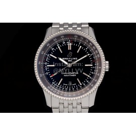 Breitling 316l Refined Steel 41mm Dial Watch Black