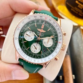 Breitling 316l Refined Steel Luminous Watch Green