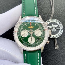 Breitling 316l Refined Steel Luminous Watch Green