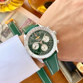 Breitling 316l Refined Steel Luminous Watch Green