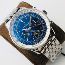 Breitling Gb Factory Fashion 43mm Dial Luminous Watch Blue