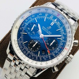 Breitling Gb Factory Fashion 43mm Dial Luminous Watch Blue