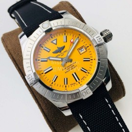 Breitling Gb Factory Nylon Strap 45mm Dial Watch Orange