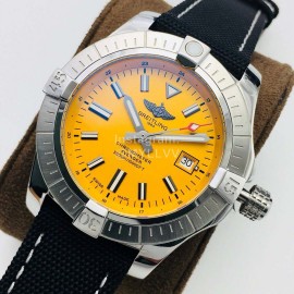 Breitling Gb Factory Nylon Strap 45mm Dial Watch Orange