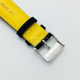 Breitling Gb Factory Nylon Strap 45mm Dial Watch Orange